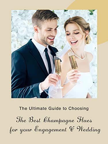 Physkoa Square Champagne Flutes Set Of 6- Edgy Champagne Glasses,Hand Blown Crystal Champagne Flutes Glass,Perfect Champagne Gifts For Wedding,Engagement,Birthday,6 Oz #TOP4