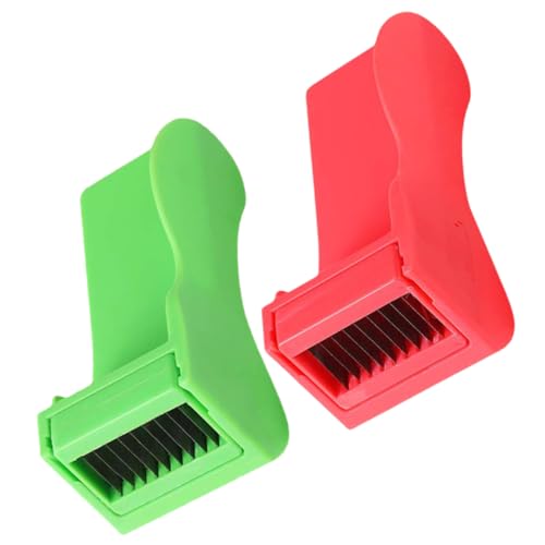 Gadpiparty Lot De 2 Râpes Cuisine Multifonctions pour Haricots Verts, Lucite Sécurisée, Coupe-légumes Portable, Protection des Doigts, pour Découpe en Julienne Cuisine Quotidienne