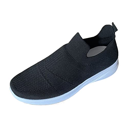 Zapatillas deportivas de verano para mujer, transpirables, modernas, para estudiantes y adolescentes, color negro, Black, 40 EU