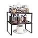 HAITRAL, scaffale da cucina, organizer per armadietti, bancone credenze, impilabile ed espandibile, bronzo