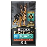 Purina Pro Plan Sensitive Skin and Stomach Large Breed Puppy Food with Probiotics, Salmon & Rice Formula - 24 lb. Bag
