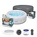 Produktbild Bestway LAY-Z-SPA Paris AirJet Whirlpool, 196 x 66 cm, 4-6 Personen, rund, weiß + Xtras EnerySense Thermo-Komplettabdeckung Ø 196 x 71 cm, rund