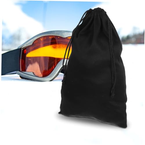 100 Pochons en Microfibre à Cordon pour Lunettes et Masques de Ski