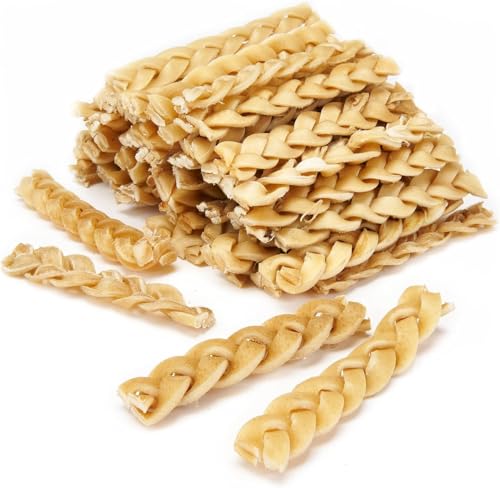 Premium Natural Dog Treat (200g, Beef Skin Braided), 200 g (Pack of 1) - Image 2