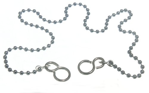 DIRECT HARDWARE Basin Sink Ball Chain Polished Chrome Ball Type for Plug 450Mm 18 Inch