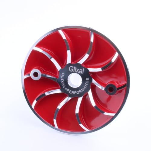Image of Glixal Lightweight Racing Drive Face Fan for GY6 125cc 150cc 180cc 200cc 152QMI 157QMJ Engine Based Scooter Moped ATV Go-Kart Quads (Red)