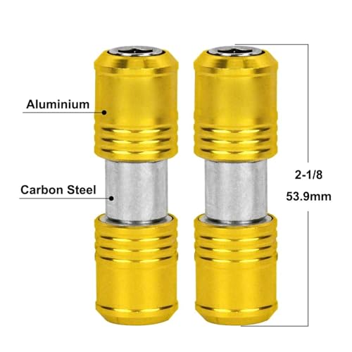 2-teiliger Doppelseitiger Bithalter, Verlängerungsstange für Innensechskant-Adapter aus Kohlenstoffstahl, für 1/4-Zoll-Sechskantschaft-Bits, Schnellverschluss, mit Sicherem