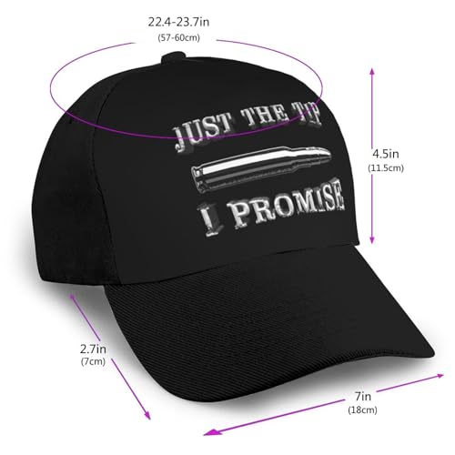 Just The Tip I Promise Unisex Classic Adjustable Curved Brim Baseball Cap, Trucker Hat2