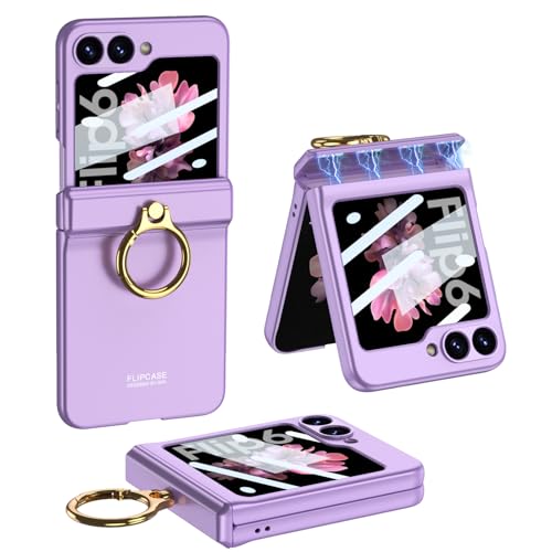 Coque Galaxy Z Flip 6 avec anneau antichoc et support rigide