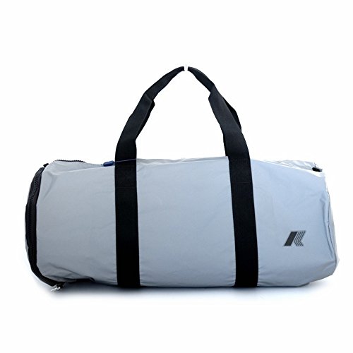 Sac de voyage K-Way réfléchissant unisexe gris argenté compact