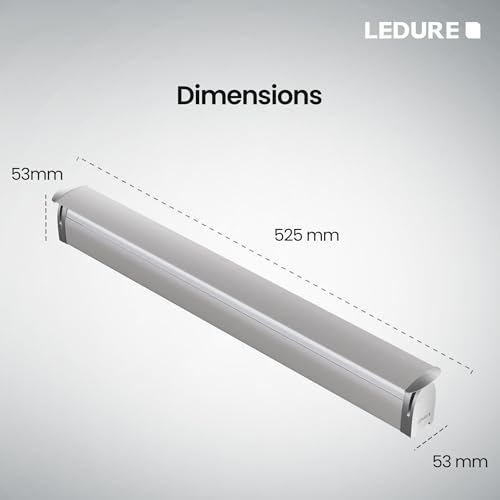 Image of LEDURE Prism 18W LED Mirror Light | 3-in-1 Color Changing Bathroom Vanity Mirror & Picture Wall Light | 2 Year Warranty | Cool White /Warm White /Natural White | Sleek Design | Pack of 2