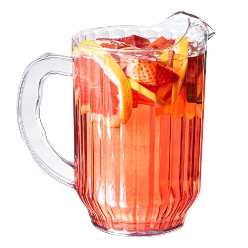 Image of Restaurantware 60 oz Clear Plastic Water Pitcher