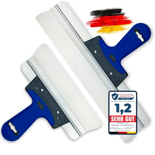 BACHSAM® Made in Germany hochwertiges Flächenspachtel Set 25cm,40cm zum Spachteln, Verputzen und Tapeten Entfernen… – Ansicht 1