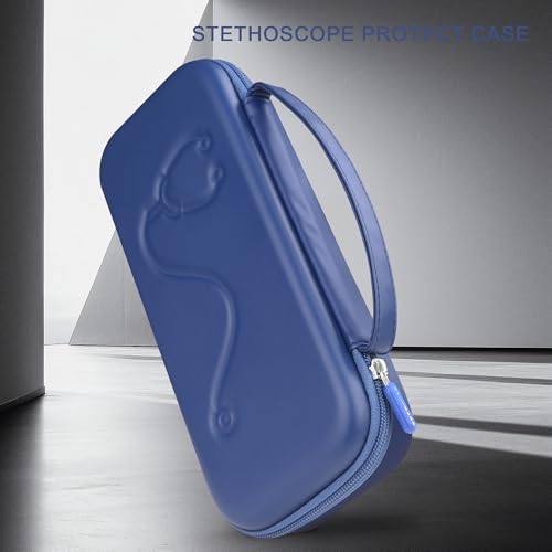 STUKCAZE Stethoscope Case for 3M Littmann Classic III, Lightweight II S.E, MDF Acoustica Stethoscope, Medical Assistant Essentials Hard case with Divider Interlayer for Nurse Accessories (Blue) by stukcaze - Image 6