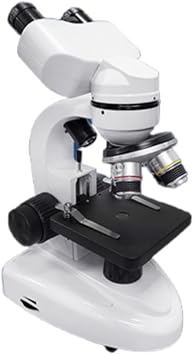 Biological Microscope Binocular HD 12000-2000x with 30 High Magnification Observation Specimens for Bacteria, Dust Mite Observation, High Definition Display, Great for Students, Adults, Laboratory