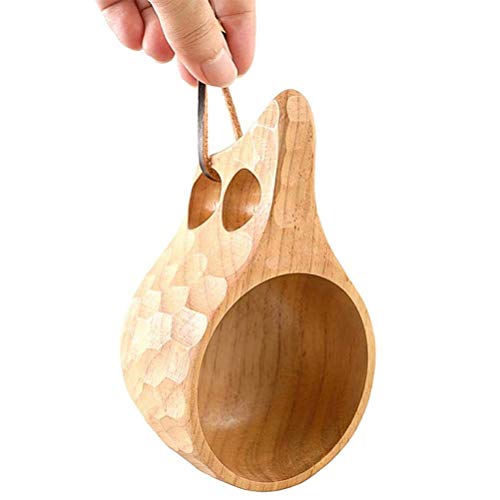 BSTCAR 200ML Tazza in Legno Fatta a Mano Kuksa