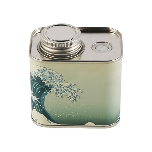 Laroal Lata de café de 150 g con Tapa para café, Frijoles, té, Cereales y azúcar (Azul océano)