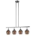 Celina Four Light Island Pendant Finish: Polished Chrome, Glass type: Multi Fusion