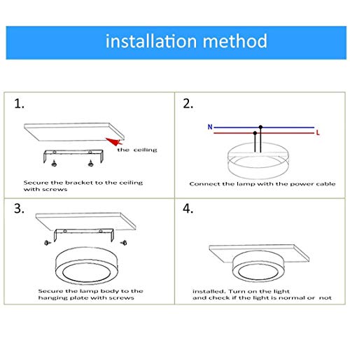 Image of 15Watts Surface Panel Square Light (Cool White - 6500K, Round)