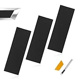 ABOTHGD 3pcs Chevy Bowtie Emblem Logo Stickers Cut DIY Decals, 11.8" x 4" Universal Logo Overlay Carbon Fiber Black