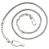 Snake Chain with Epaulet Clasp - Nickel