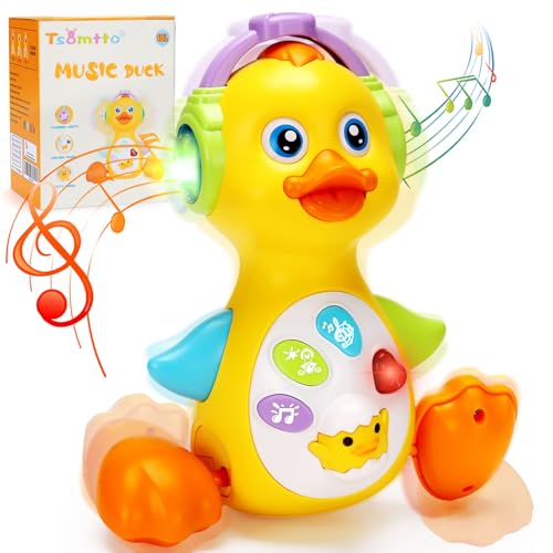 Image of Tsomtto Baby Musical Light Up Duck Toy, Baby Toys 0-3-6-9-12 Months Dancing Crawling Tummy Time Toys, Newborn Infant Learning Toy Gifts for 0 3 4 5 6 7 8 Month Old Baby Boys Girls