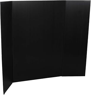 Light Weight Water Proof Corrugated Plastic Display Sign Board for Presentations, School, Office Professional Quality (Black, 1 Pack)