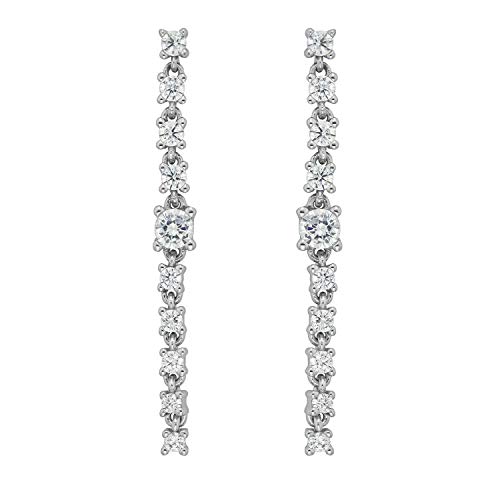 Boucles d'oreilles en argent 925 rhodié WJS24881 du bureau aux soirées chic