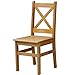 k koma Stuhl KREUZSTUHL MASSIV Kiefer Holz -NEU restaurantstuhl MASSIVHOLZ (Alder)