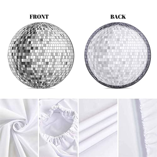 Disco Ball Backdrop,Disco Party Decorations for Photography,Silvery,7.2ft by PHMOJEN - Used condition - Image 8