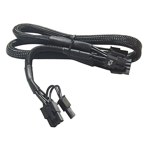 AKUYAO 8-polig zu Dual 8 (6+2)-polig PCIe Stromversorgungskabel für Corsair RMX RM550X RM650X RM750X RM850X RM1000X Modular (Drahtstärke:18AWG)