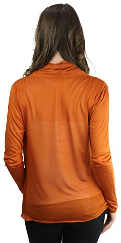 Image of ToBeInStyle Womens Open Front Long Sleeve Lightweight Asymmetrical Draped Cardigan with Side Pockets