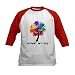 CafePress Different, Not Less! Baseball Jersey Kids Cotton Baseball Jersey, 3/4 Raglan Sleeve Shirt Red/White