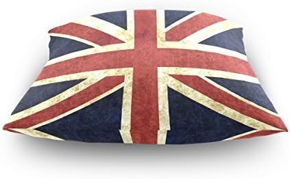 Use7 Throw Pillow Case Decorative Cushion Cover Square Pillowcase, Vintage Union Jack British Sofa Bed Pillow Case Cover(45 x 45cm/18 x 18 Inches) Twin Sides