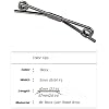Necktie Tie Clips Collar Bar Shirt Collar Stay Tie Pins Cravat Clips Silver Metal Collar Pin Jewelry Accessories
