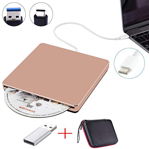 NOLYTH External DVD Drive USB C Slot-in External CD Player Burner Drive for Laptop Mac MacBook Pro Air Windows DVD±RW CD±RW