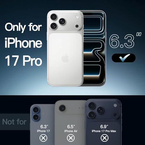 Image of SBMS Ultra-Hybrid Crystal Clear Back Case Cover for Apple iPhone 17 pro | Shockproof Design | Hard Back Cover for iPhone 17 pro (PC & TPU, Magsafe Compatible, Clear)