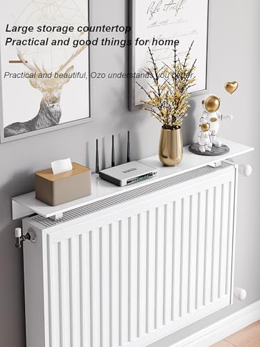 Cache-radiateur et supports d'étagère flottants design épuré - 7