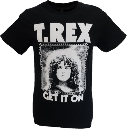 Image of Mazeys Mens Officially Licensed T Rex T Shirts (UK, Alpha, M, Regular, Regular, Get It On)