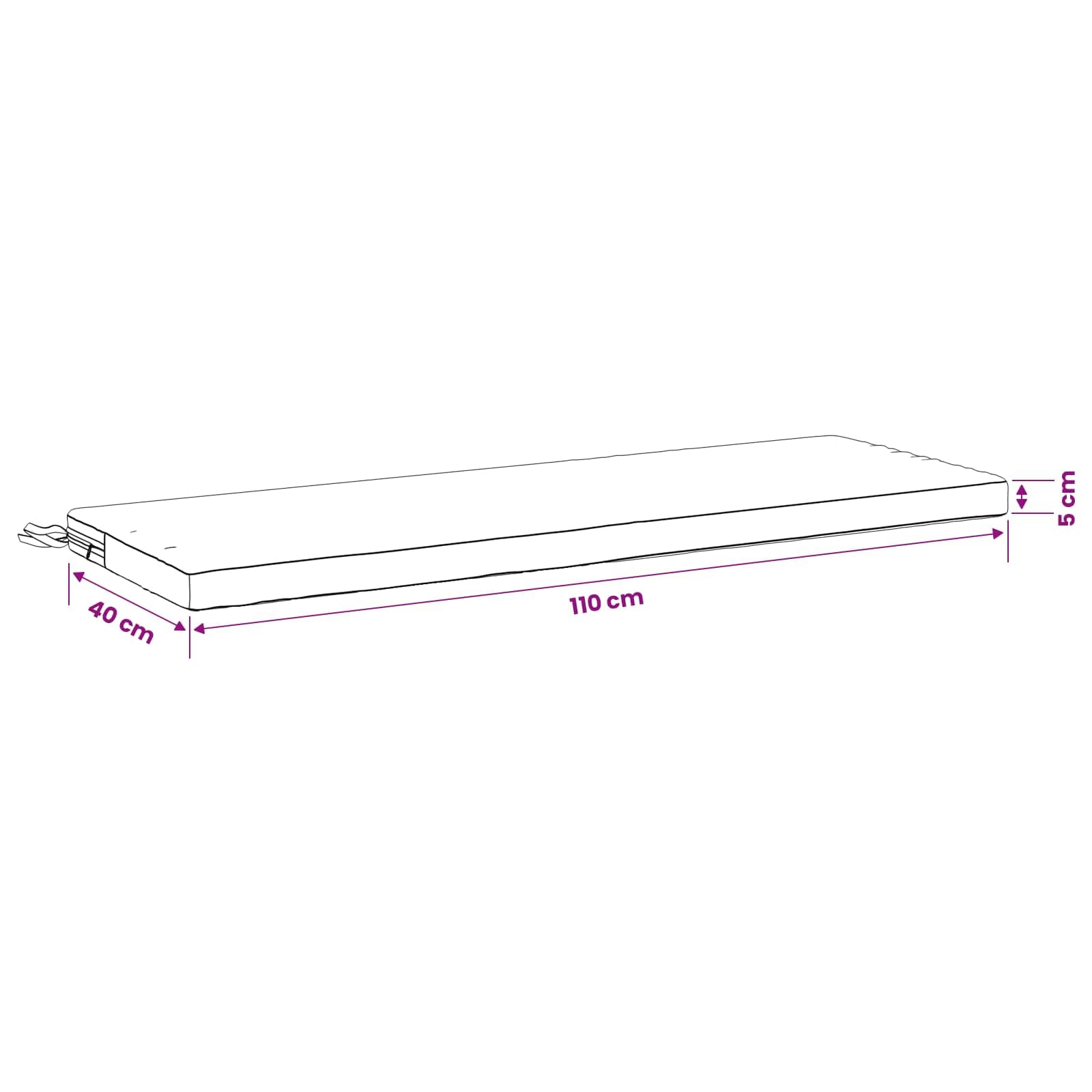 vidaXL Cuscini per Panchina a 2 Pezzi SOEST 2 pz 100% Poliestere