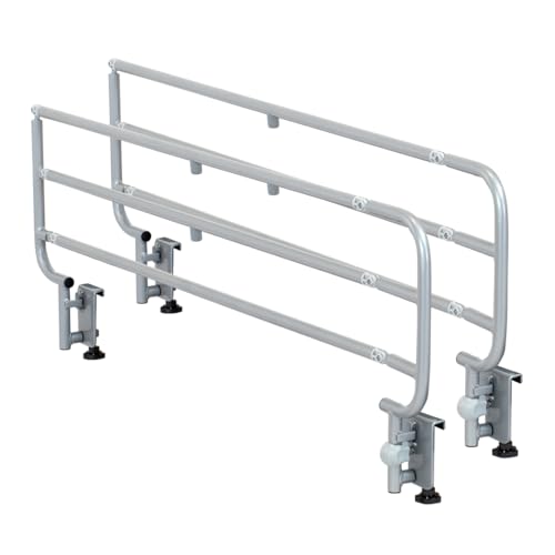 Geriafy – Bed Rails for Elderly | Folding Rails for Adjustable Beds | Sturdy & Easy to Install | Anti-Pinch Safety | Set of 2 Rails