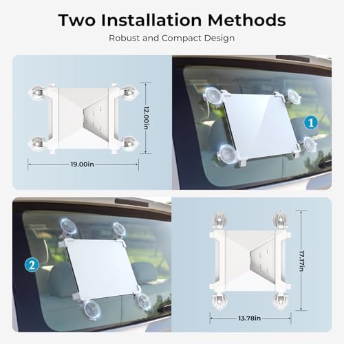 Tckasdj Starlink Mini Suction Cup Mount for Car Sunroofs or Windows – Secure Satellite Mounting Kit with Strong Grip for RVs, Boats and Road Trips – Stable Signal Guaranteed