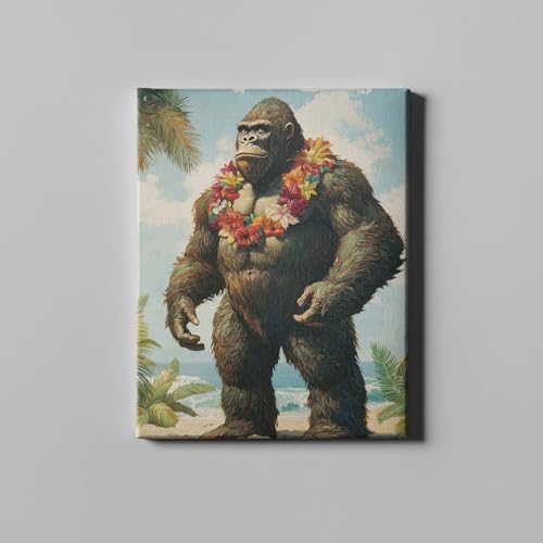 Toile King Kong Style Beachside Beasts de Spiffing Prints format extra large