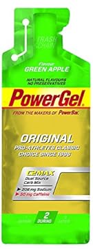Powerbar PowerGel Original 41g Pouch x 24 Gels - Green Apple + Caffeine