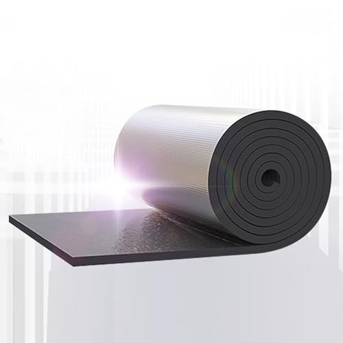 IkErna Barriera Radiante, Cotone Isolante, Tappetino Fonoassorbente Isolamento Termico Acustico a Prova D'Umidità Impermeabile/10Mm Thick/1 * 2M/3.3 * 6.6Ft