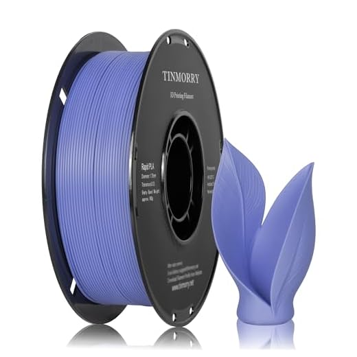 TINMORRY PLA Filament 1.75mm, Rapid PLA 3D Printer Filament, Neatly Wound PLA Filament, Dimensional Accuracy +/-0.03mm, Fit Most FDM 3D Printers, 1KG Spool (2.2 lbs), Blue