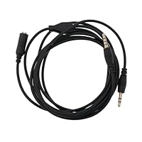 ECSiNG Chat Link Cable Audio Chat Cable Compatible with Xbox One Compatible with Elgato Game Capture HD60 Pro and Gaming Headset