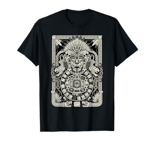 Image of Mayan Mexican Mythology Feathered Serpent Dragon Aztec T-Shirt