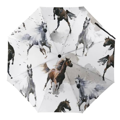 Parapluie automatique papillon et licorne compact pour affronter la pluie