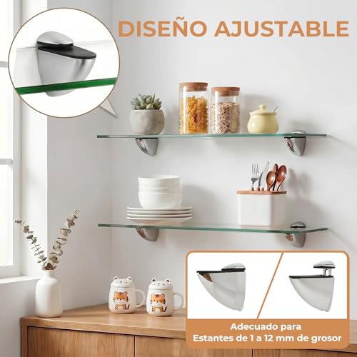 Ménsulas para repisas de vidrio 5 Imagen adicional